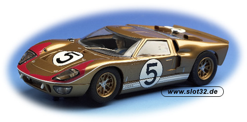SCALEXTRIC Ford GT 40  MK II  # 5  gold